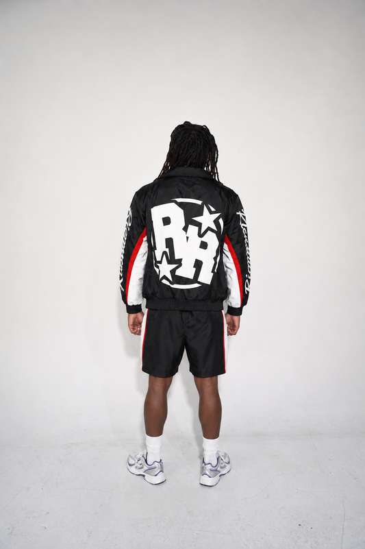 Black “RR” Windbreaker Set