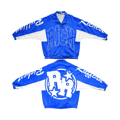 Blue “RR” Windbreaker Set